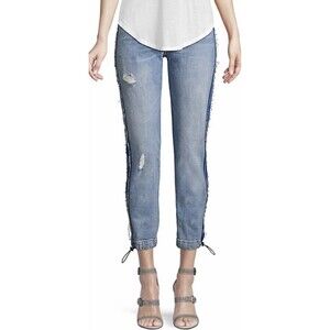 Hudson Women's Jeans Distressed Jesse Boyfriend Ankle Size 28 X 27 NWOT $265